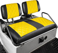 NOKINS Golf Cart Seat Covers Fit Club Car DS Pre-2000 OEM Standard Seat Cushion, Golf Cart Vinyl Diamond Front Seat Covers, Soft/Scratch-Resistant/No Stapler Needed