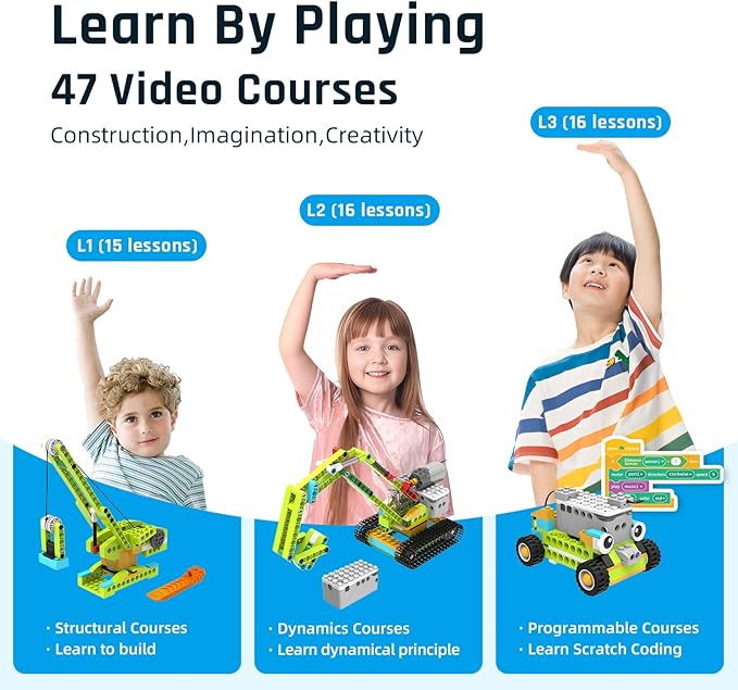 Coding Robot Kit for Kids Ages 6+, 200+ in 1 APP Control Dinosaur Robot Toy - Image 6