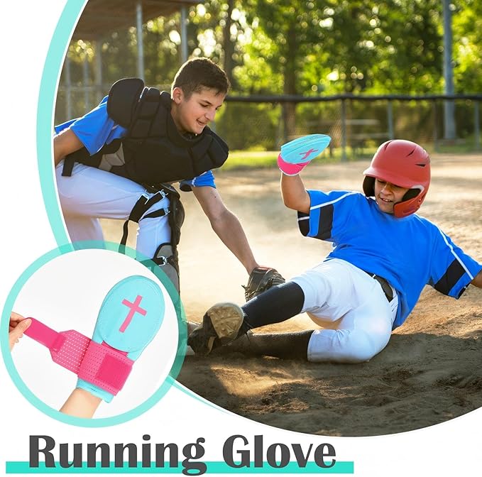 Geyoga Christian Sliding Mitt Cross Baseball Softball Religious Glove Sliding Mitt Baseball Guard Accessories and Protective Gear Left/Right Hands - Hand and Wrist Protection