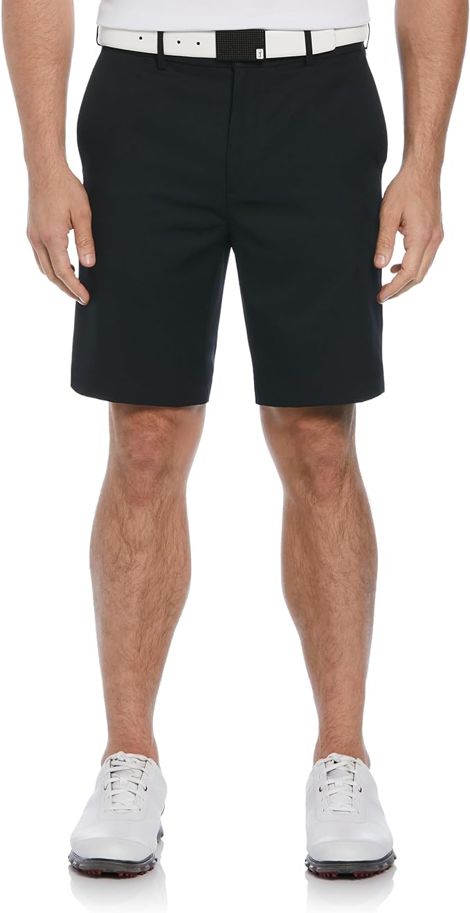 PGA Tour Men's 9" Golf Shorts with Expandable Waistband, Flat Front, Moisture-Wicking, Sun Protection, Stretch, Lightweight