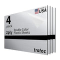 Trotec | Metallic Looking Acrylic Sheet | 12"x20"x1/32, Name Plate | USA Made by TrotecEngravingSupplies