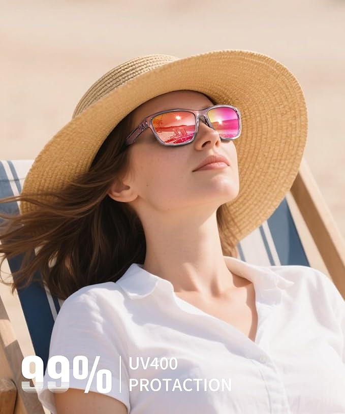 Polarized Running Sunglasses for Women Mens Sun Glasses for Cycling Fishing Driving Golf UV Protection