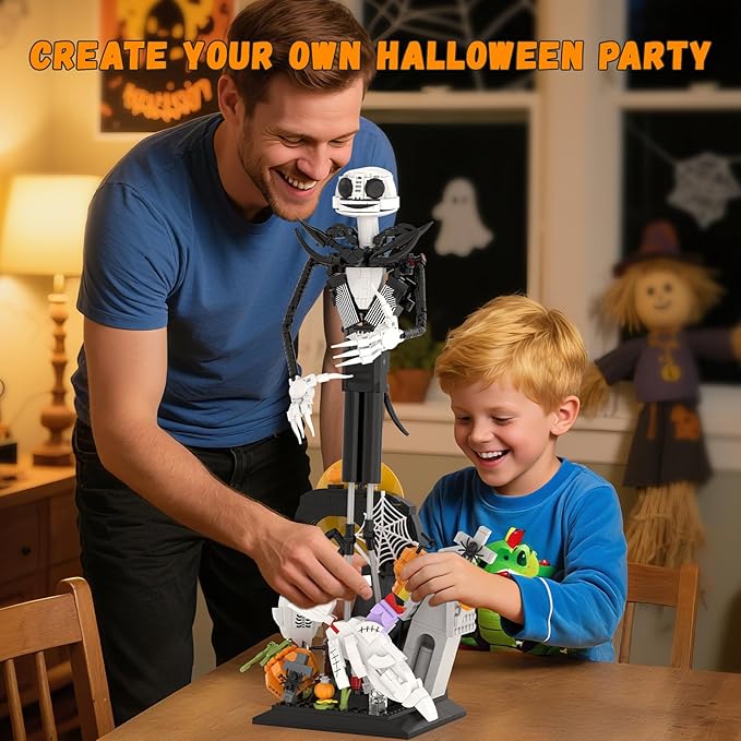 Horror Skull Building Set, Before Christmas Haunted House Building Blocks Set - Image 7