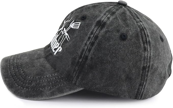 The Rodfather Pugfather Dogfather Grilfather Hats for Men, Adjustable Embroidered Dad Baseball Cap