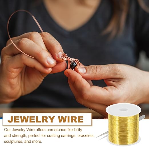 PATIKIL 28 Guage/ 0.3 mm 328 Feet Jewelry Craft Wire, Copper Beading Wire - Image 4