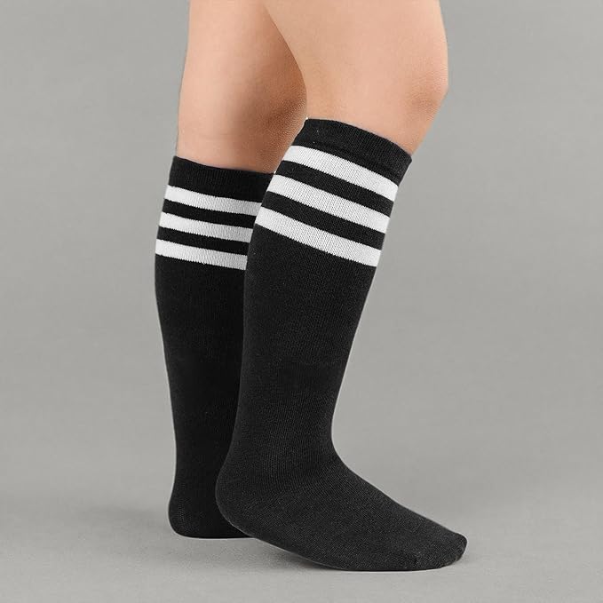 American Trends Kids Toddler Soccer Socks Youth Baseball Softball Football Socks Knee High Accessories for Girls