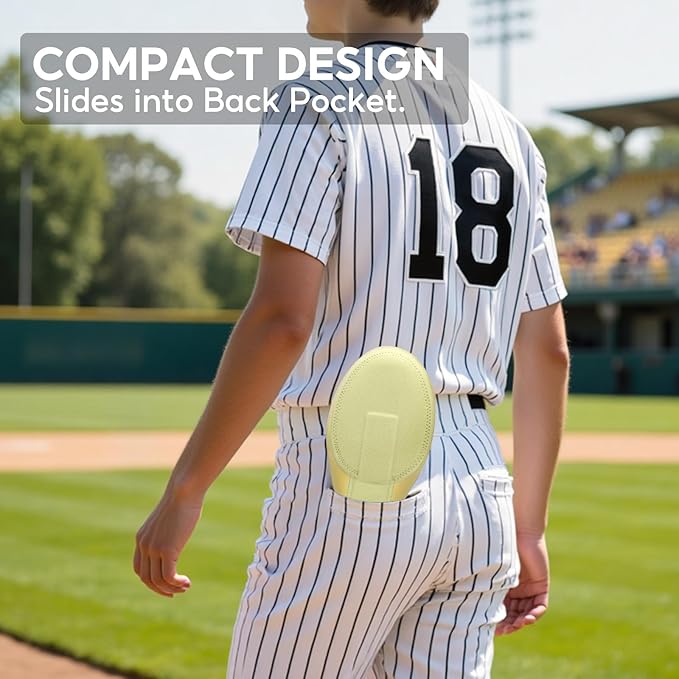 Baseball Sliding Mitt, Youth Ages 6-12 & Teens Adults 12+, Sliding Glove Hand Guard for Baserunning, Hard Shell Ambidextrous Left/Right, Baseball/Softball Compatible, Drip Style
