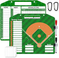 Magnetic Baseball Lineup Board - Dry Erase Baseball & Softball Lineup Board for Dugout, Includes 30 Lineup Cards & 2 Markers, Baseball Clipboard for Coaches, Softball Whiteboard Coaching Accessories