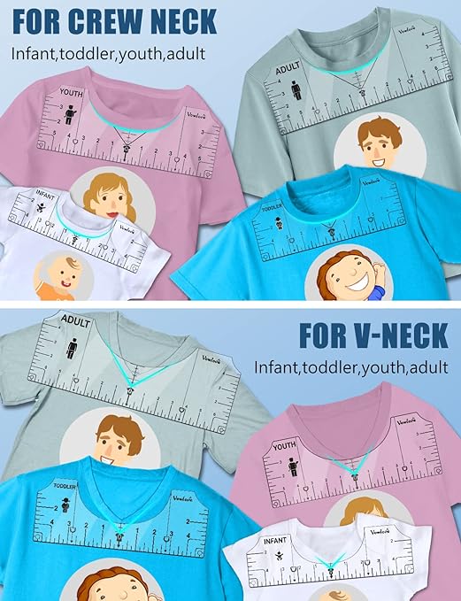 Vowlove Tshirt Ruler Guide for Vinyl Alignment - Image 4