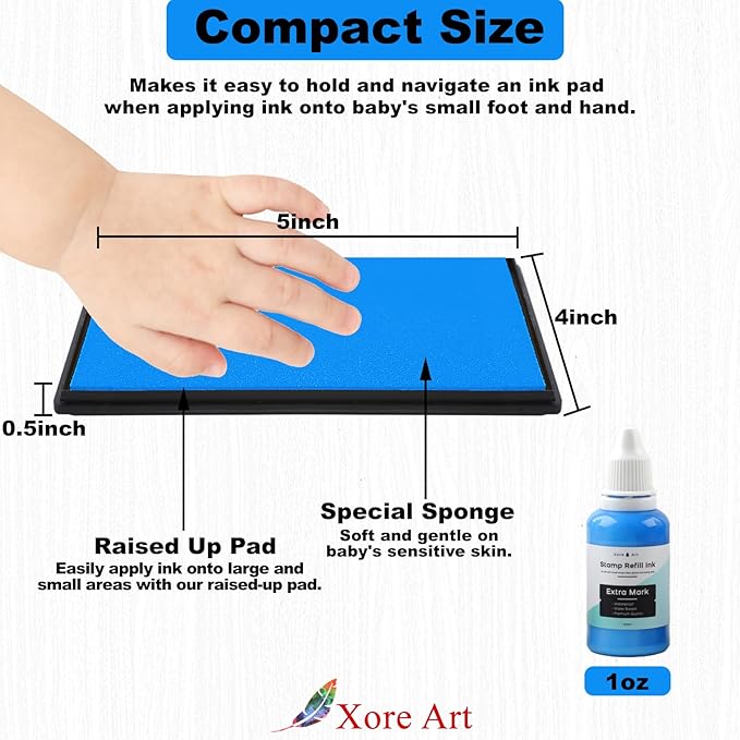 5"x4'' Large Ink Pad Washable Stamp Ink Pad - Image 2