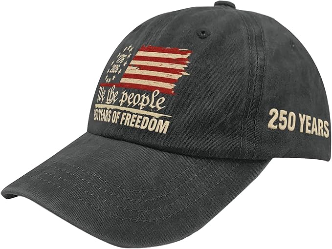 U.S. 250th Anniversary 250 Years Freedoms 1776-2026 Baseball Hats Funny