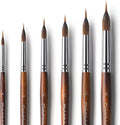 Watercolor Brushes Professional, Fuumuui 6Pcs Extended Needle Point Brushes by FUUMUUI