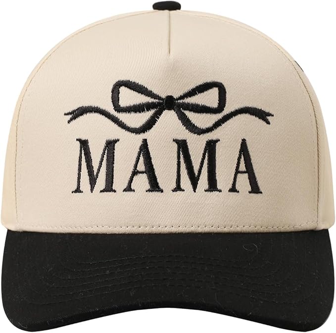 MIRMARU Two-Tone Vintage Canvas Trucker Hats for Men & Women, Adjustable Size Baseball Caps with Trendy Embroidered Design