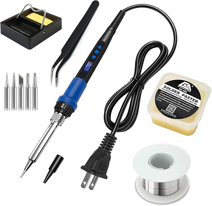 Soldering Iron Kit, 80W LED Display Adjustable Temperature Soldering Iron Kit by home%C2%B7