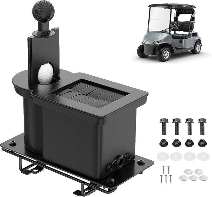 DRIVE UP Golf Cart Ball Washer and Club Cleaner Kit, Passenger Side EZGO Golf Ball Cleaner and Club Head Washer, Suitable for RXV Gas and Electric Golf Carts, OEM 603836