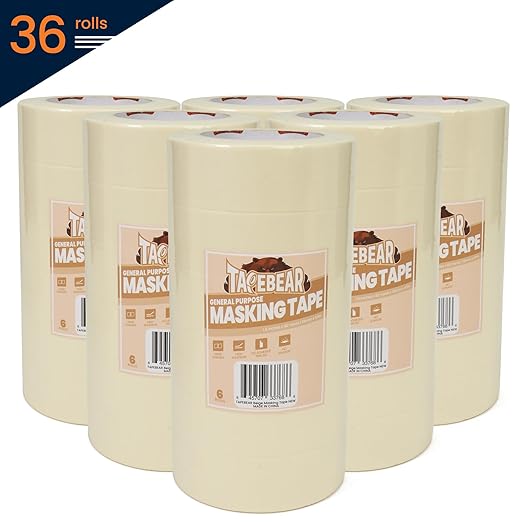TAPEBEAR General Purpose Masking Tape 1.5 Inch x 60 Yards, DIY Arts Crafts - Image 7