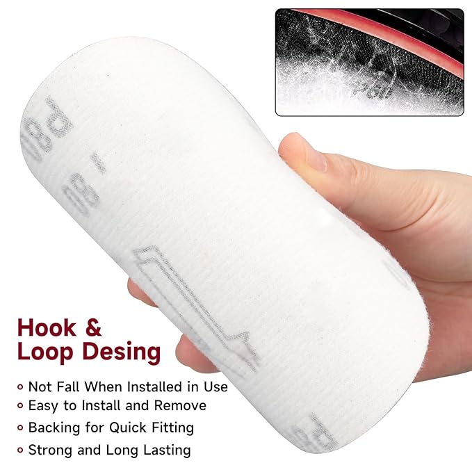 5 Inch 100 PCS Sanding Disc 600 Grit, Hook and Loop Sanding Discs - Image 5