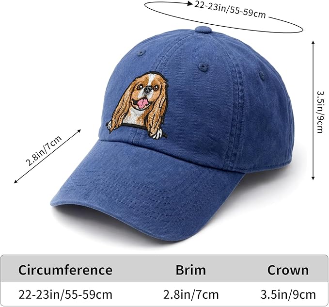 Pet Dog Lover Gifts,Embroidered Dog Baseball Hats for Men Women Dad Mom