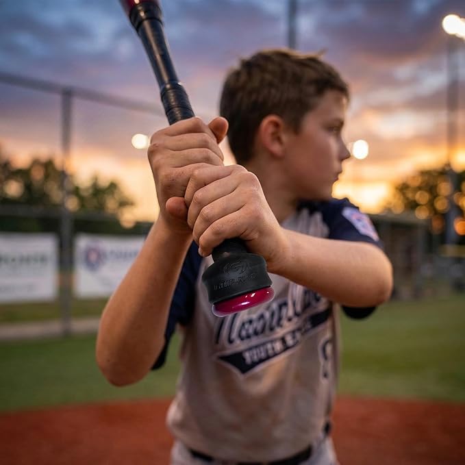 Grip-N-Rip Knob Stacker Choke-Up Ring for Baseball/Softball Bats Provides Choking Up Space & Relief from Bat Sting, Stackable for Custom Fit and Comfort