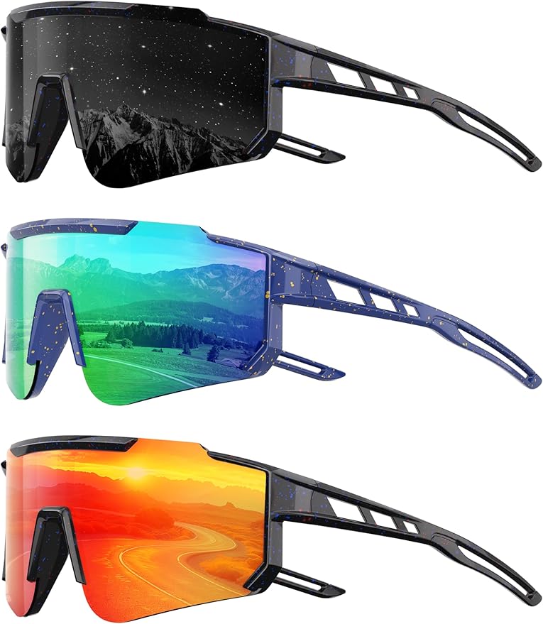 Kids Polarized Baseball Sunglasses - Youth Softball Cycling Sports Sunglasses for Boys Girls Ages 3-12 UV Protection