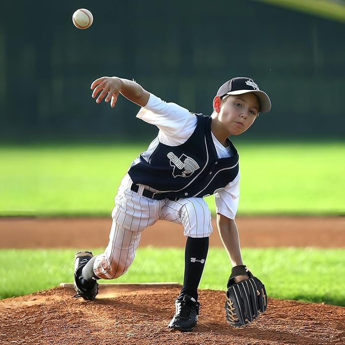Baseball Glove + Ball Sets, Softball Glove, Baseball Mitt, 10.5''-12.5'' for Youth/Adult Training and Beginner Play, Synthetic Leather Softball Mitt