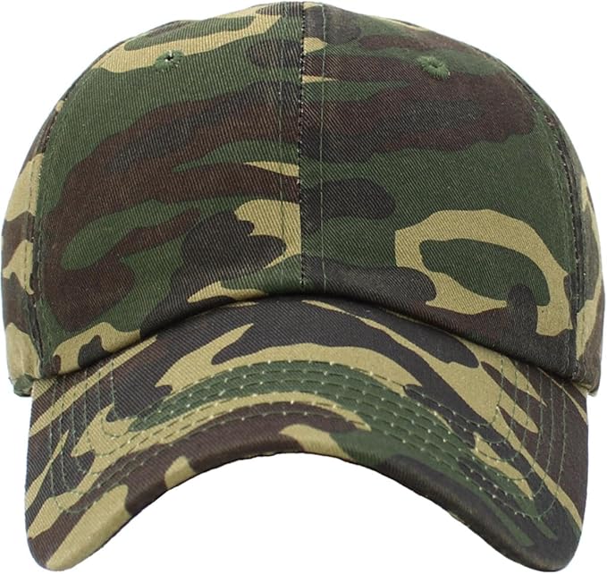 KBETHOS Classic Unisex Cotton Adjustable Low Crown Baseball Cap – Plain Dad Hat