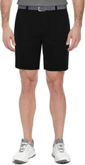 PGA Tour Men's 8" Solid Performance Stretch Pull-on Golf Shorts with Stretch Waistband, Moisture-Wicking, Sun Protection