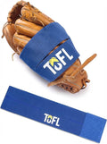 TOFL Baseball Glove Wrap Band for Mitt Shaping | Elastic Strap with Adjustable Closure for Pocket Forming & Storage | Youth & Adult Softball Mitt Care Accessory (Color & Quantity Options)