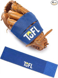 TOFL Baseball Glove Wrap Band for Mitt Shaping | Elastic Strap with Adjustable Closure for Pocket Forming & Storage | Youth & Adult Softball Mitt Care Accessory (Color & Quantity Options)