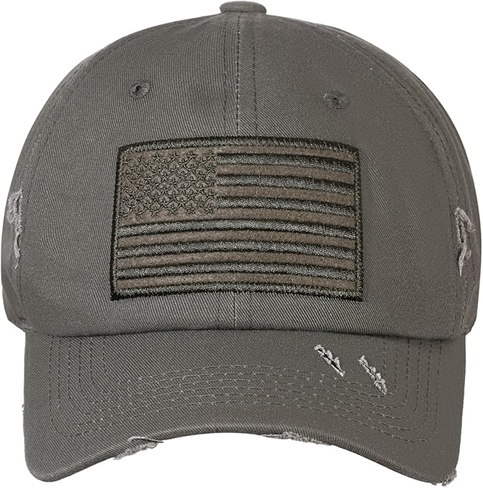 IIN American Flag Baseball Cap for Men Women Low Profile USA Army Tactical Operator Military Plain Dad Hat