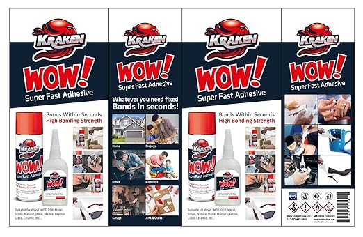 Kraken Bond Wow! CA Glue with Spray Adhesive Activator - Image 8