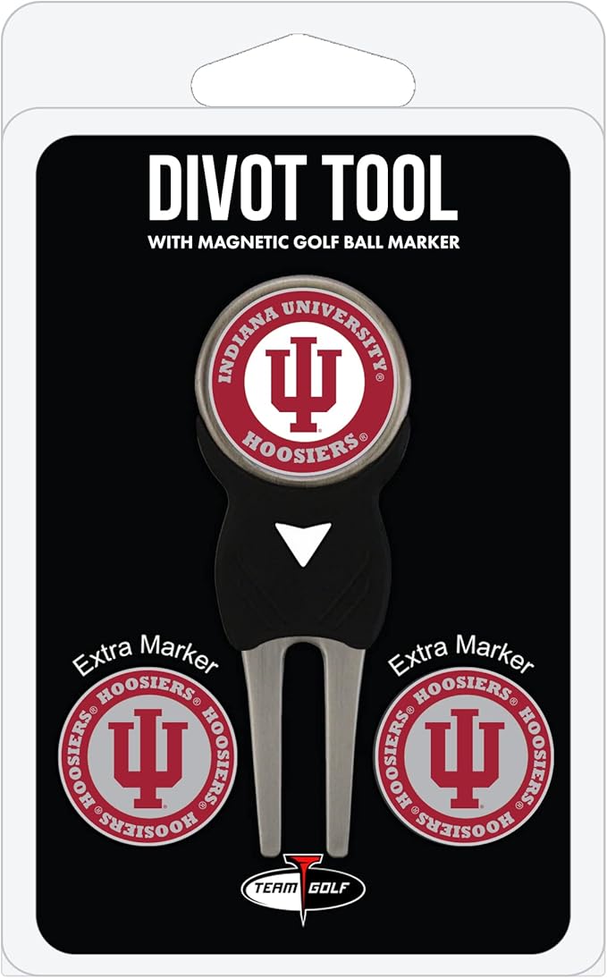 Team Golf NCAA Unisex-Adult Team Golf NCAA Divot Tool with 3 Golf Ball Markers Pack, Markers are Removable Magnetic Double-Sided Enamel