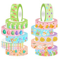 12 Rolls Summer Farm Washi Tape, Farm Animals Chicks Rabbits Masking Tape by Unknown