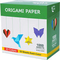BUBU Origami Paper Kit 1000 Sheets 6 Inch Square Double Sided Color 20 Vivid by BUBU