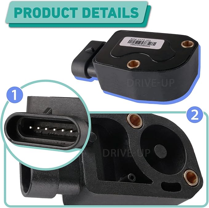 DRIVE UP Golf Cart Throttle Sensor for Club Car Precedent/Tempo/Onward 2010-Up Gas Models with 2nd Gen Accelerator Pedal Assembly, Replaces OEM #N34-1173(G)