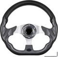 Golf Cart Steering Wheel, Skid Steering Wheel, Universal Golf Cart for Club Car EZGO RXV and for TXT, for Yamaha, for Precedent Tempo, for DS