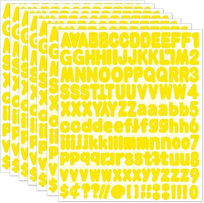 Alphabet Stickers, Self-Adhesive Vinyl by Starboling