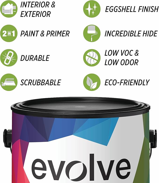 EVOLVE Paint & Primer: Environment-friendly, Eggshell - Image 2
