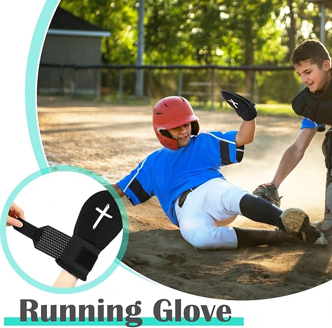 Geyoga Christian Sliding Mitt Cross Baseball Softball Religious Glove Sliding Mitt Baseball Guard Accessories and Protective Gear Left/Right Hands - Hand and Wrist Protection
