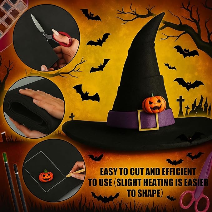Frienda 35 x 118 Inch EVA Foam Sheet Black EVA Halloween Cosplay Costumes 2 mm - Image 3