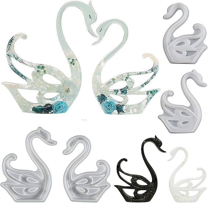 2 Pack Swan Molds Swan Resin Mold - Image 3