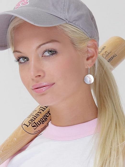 Baseball Earrings for Women Baseball Mom Accessories Essentials Game Day Fan Gifts Lightweight Sports Stud Earrings Jewelry Game Day Shirts Women