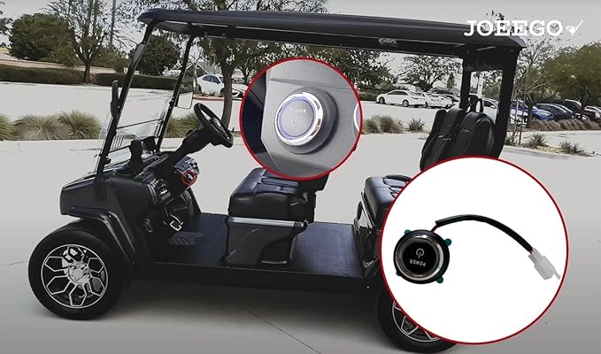JOEEGO 48V Power Push Button Start System for Golf Cart D5 & D-Max Series, Replaces OEM# 2.04.1175