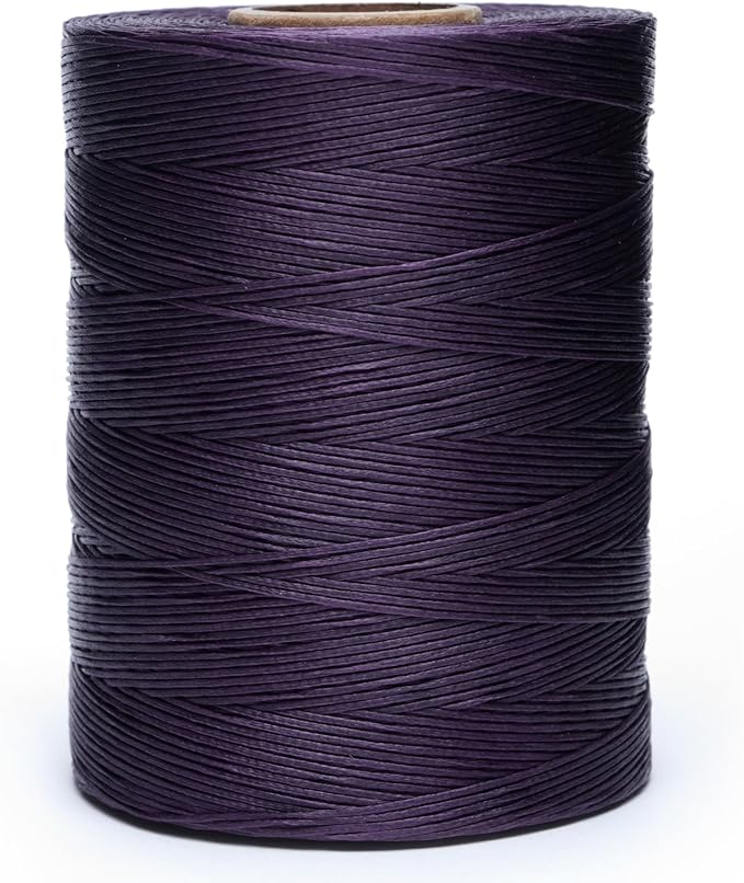 Waxed Thread, 852Yards 150D 0.8mm Flat Polyester Wax Thread by EXKALAFUL