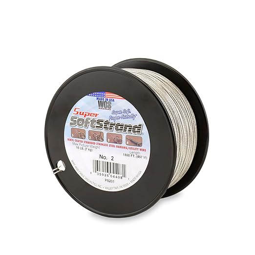 Super Softstrand, Vinyl-Coated Stranded Stainless Steel Picture Wrapping Wire by WCS