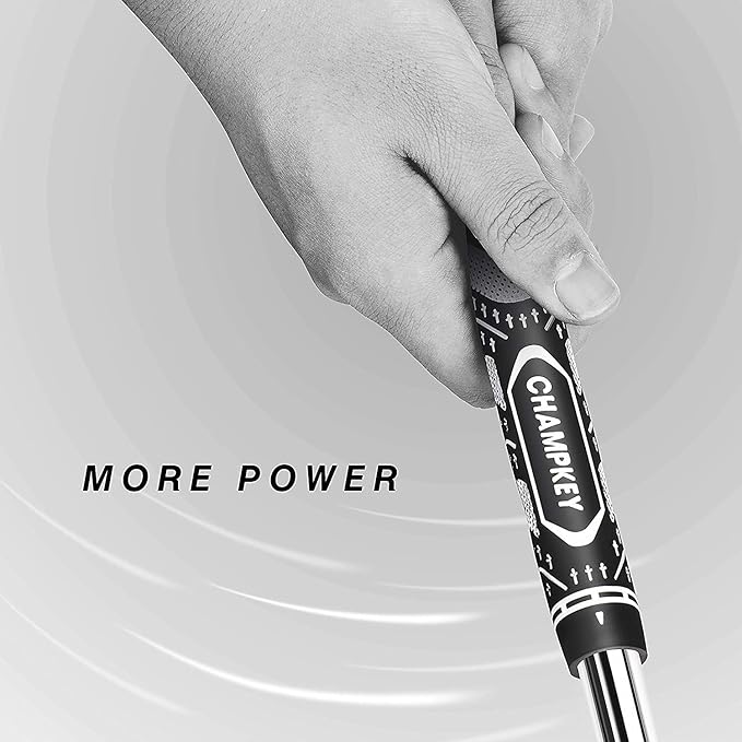CHAMPKEY Premium Hybrid Golf Grips 13 Pack with All Repair Kits - All Weather Performance Golf Club Grips - High Traction and Control Half Corded Golf Grips for Men