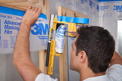 3M Hand Masker Advanced Masking Film, 48 in x 180 ft, Static Cling Keeps Film - Image 8
