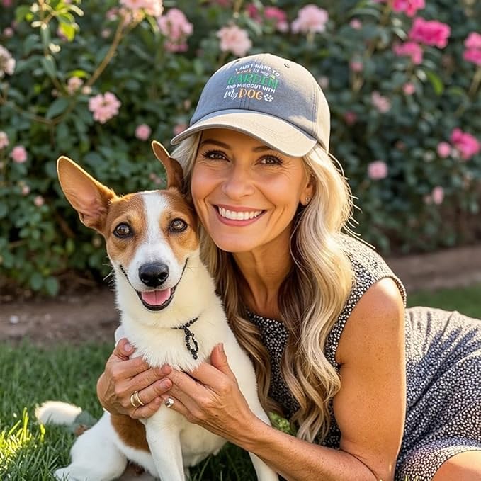 Gardening Gifts for Women Men - Funny Gardening Hat Dog Lover Gardener Garden Plants Baseball Caps