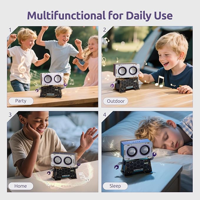 Science Can Stem Toys DIY Bluetooth Speaker, Build Your Robot Bluetooth Speaker - Image 6