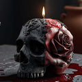 Halloween Skull Hand Ghost Cylinder Molds Silicone Wave Spiral Candle Mold by EVERELAMSiliconeMolds